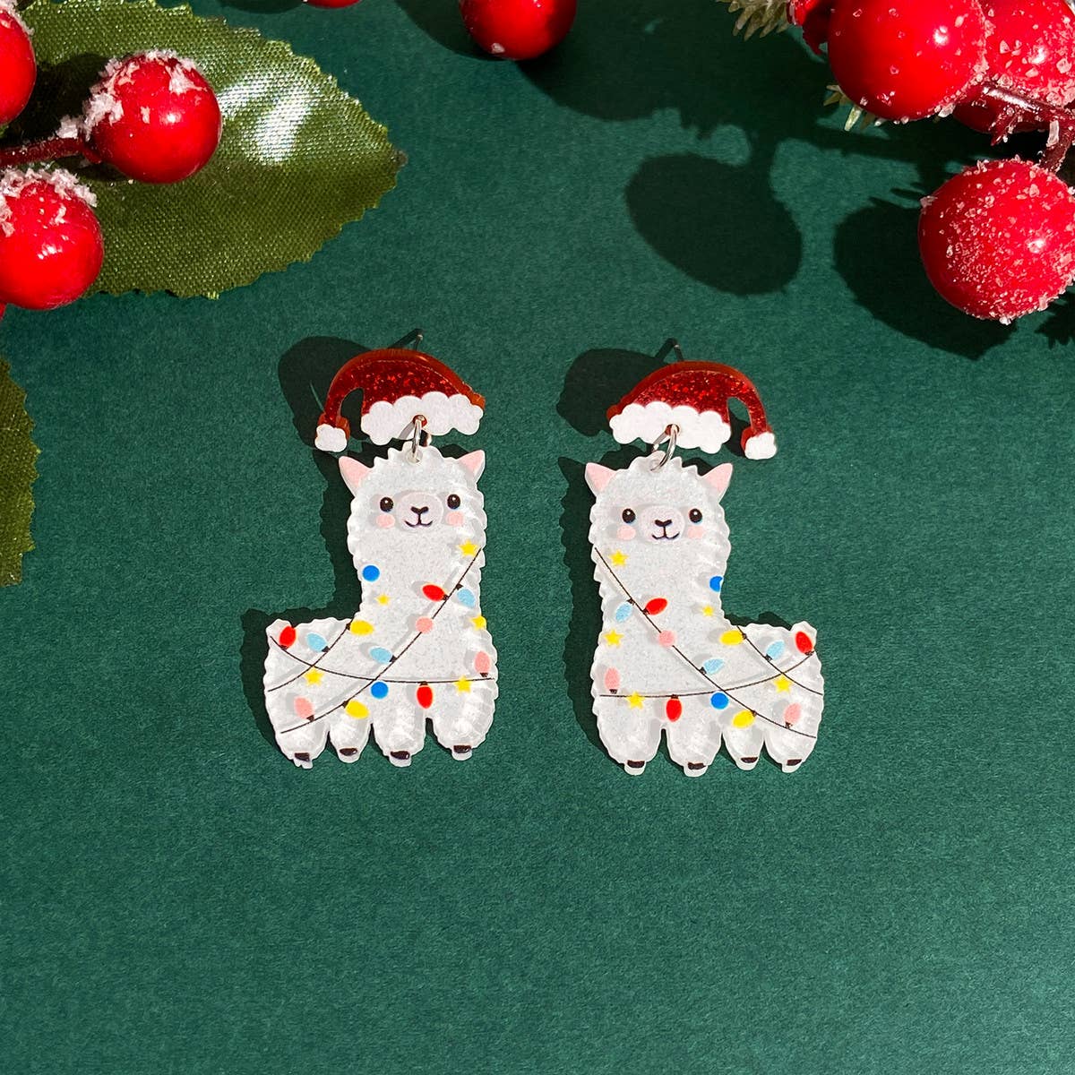 2024 NEW CHRISTMAS HAT SHEEP EARRINGS_CWAJE2404