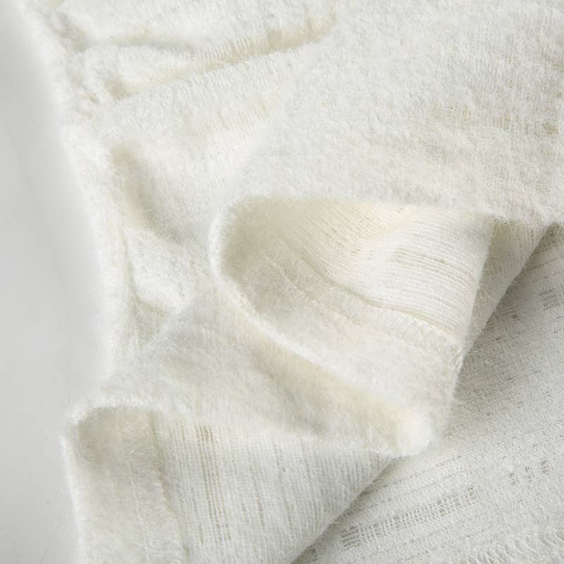 SOLID COLOR BOW AND LACE PULLOVER HALF-NECK TOP