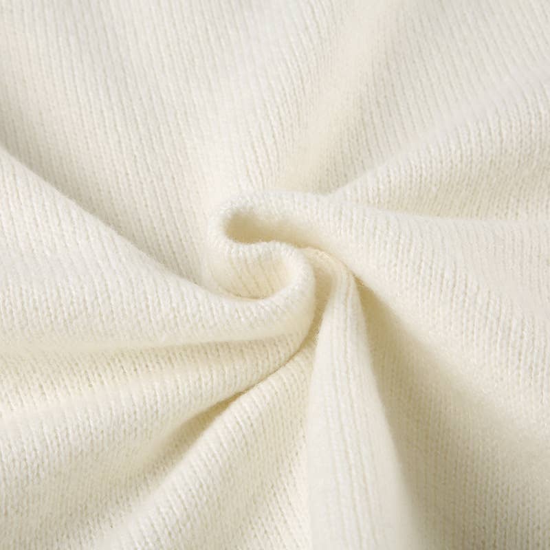 Girly Style Twist Solid Color Sweater