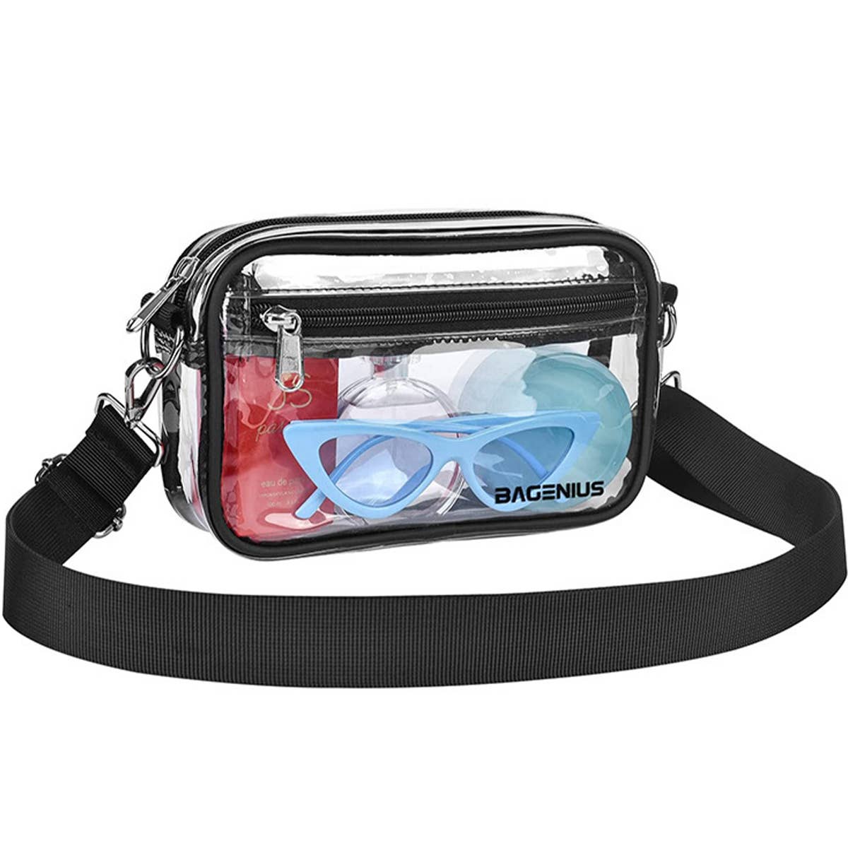 TRANSPARENT DETACHABLE SHOULDER STRAP CROSSBODYBAG_CWAB1312