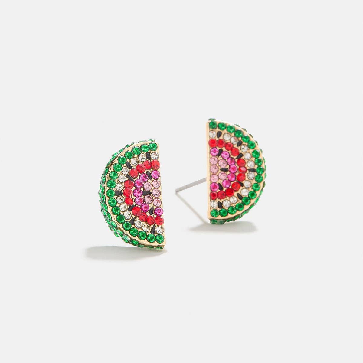 Summer Beach Fruit Stud Earrings Full CZ Copper_CWAJE5106