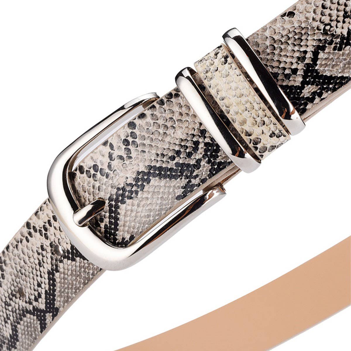 VINTAGE SERPENTINE WOMEN'S PIN BUCKLE BELT