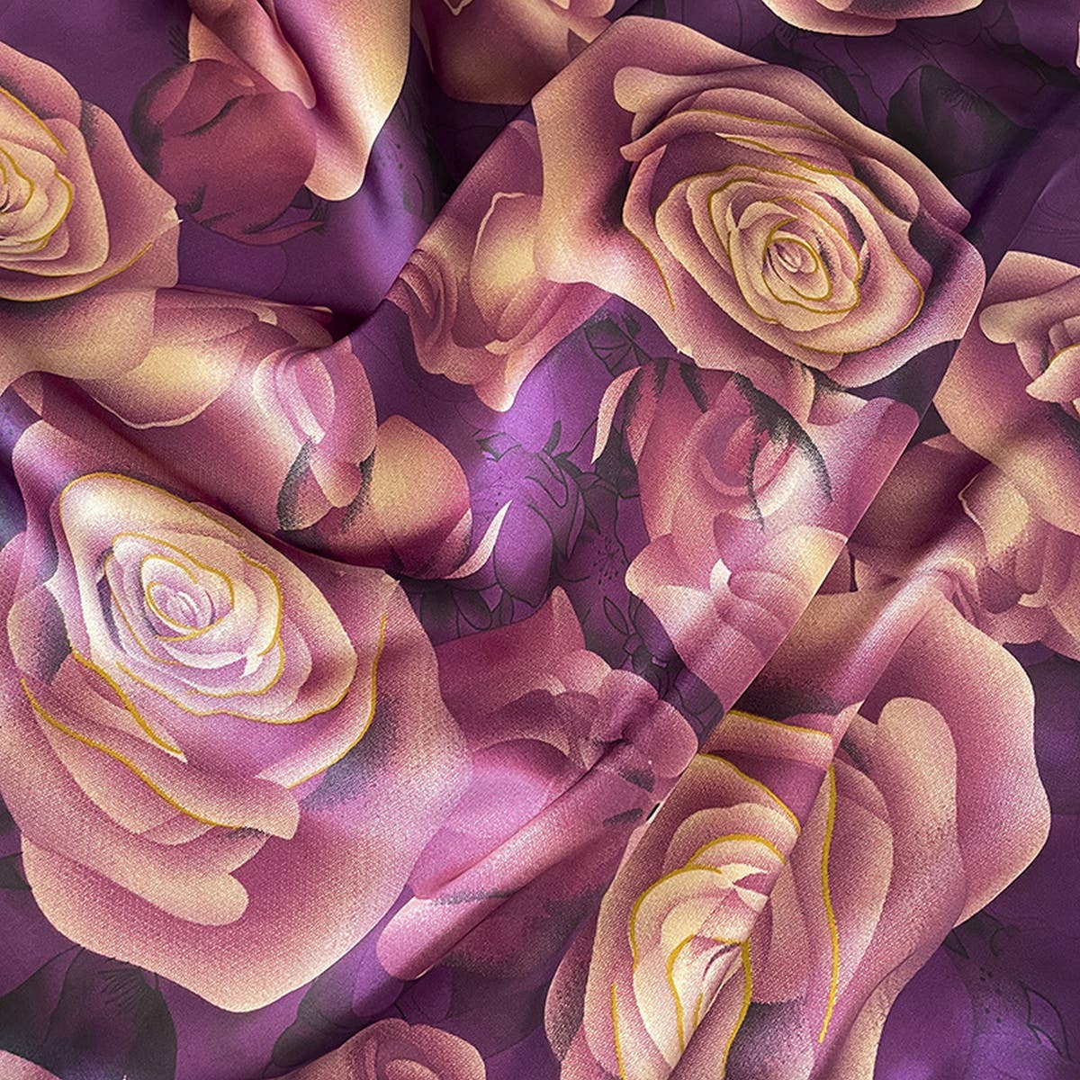 Fall Scarf - Fashionable Petal Print Long Shawl_CWASC0521