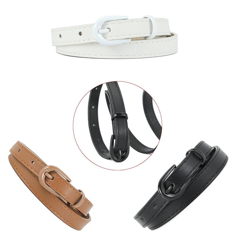 Versatile commuting pin buckle simple belt