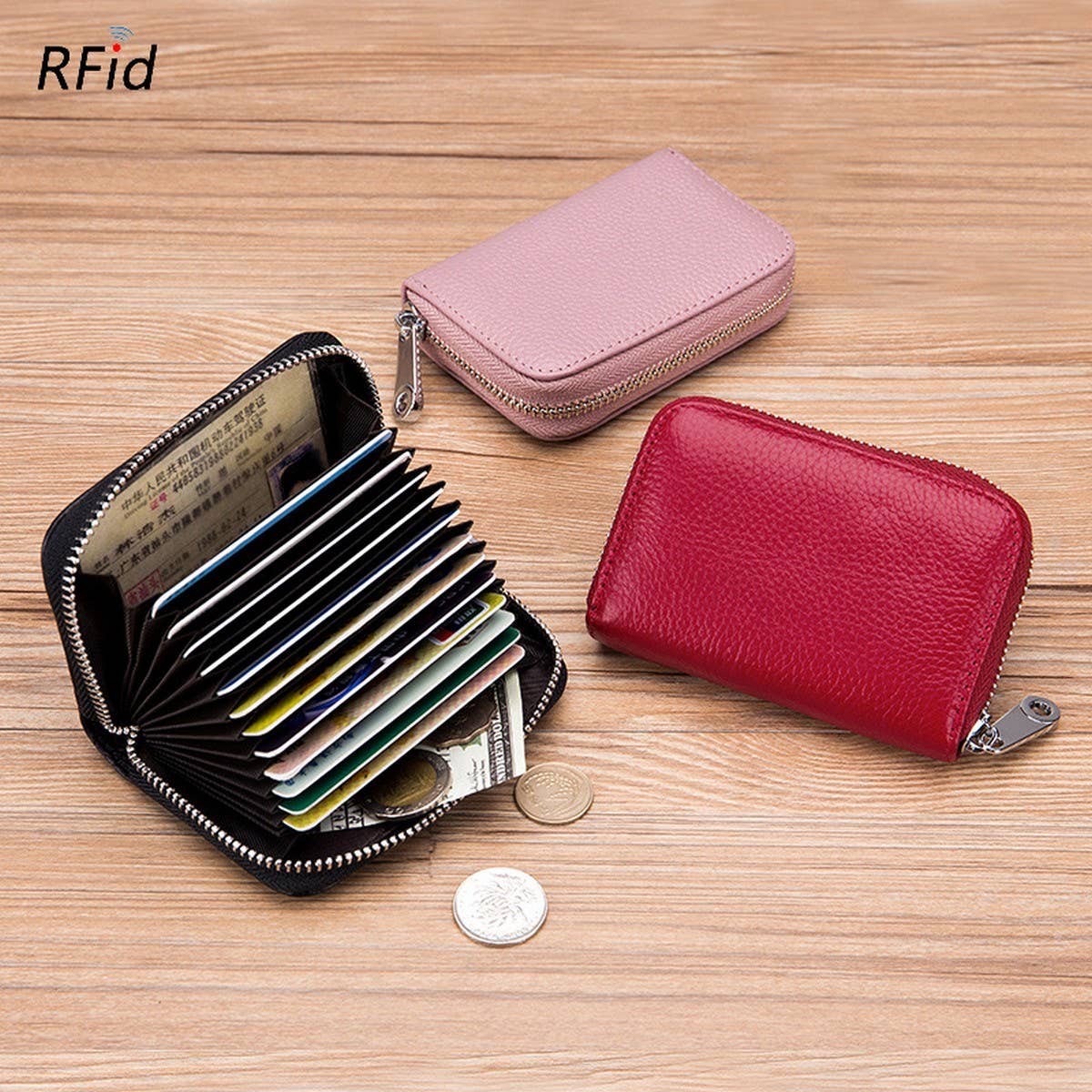 MULTI-FUNCTIONAL ANTI-THEFT BRUSH MAGNETIC CARD BAG_CWAB3879