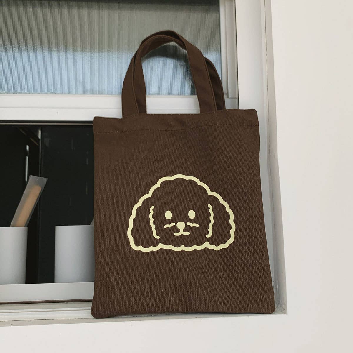 Cute Teddy dog canvas handbag
