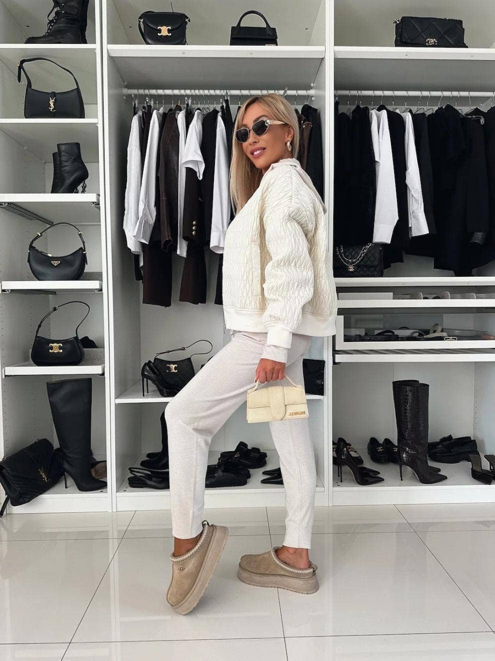 EMBROIDERED SHORT ZIPPER JACKET QUILTED JACKET