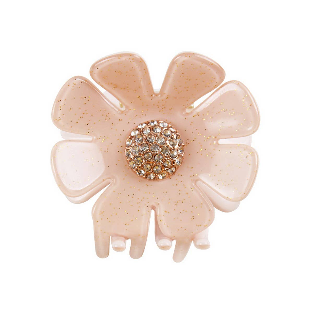FASHION GOLD POWDER ACETATE FLOWER CLIP SHARK CLIP_CWAHA4259
