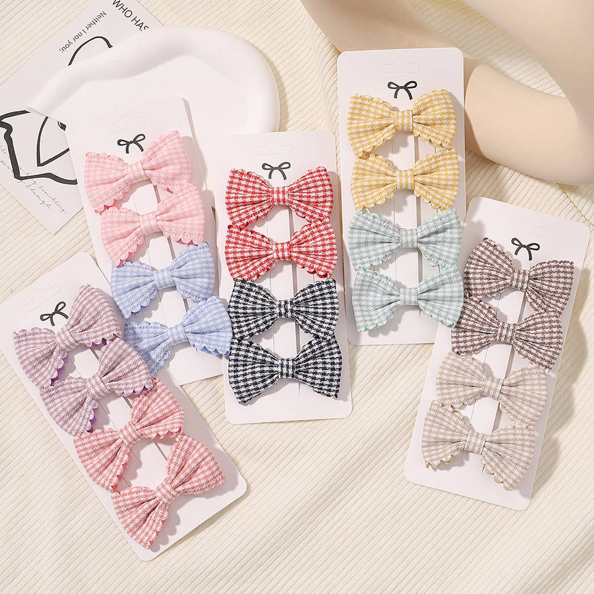 Girls¡¯ Plaid Lace Hair Clips ? Daily & Princess