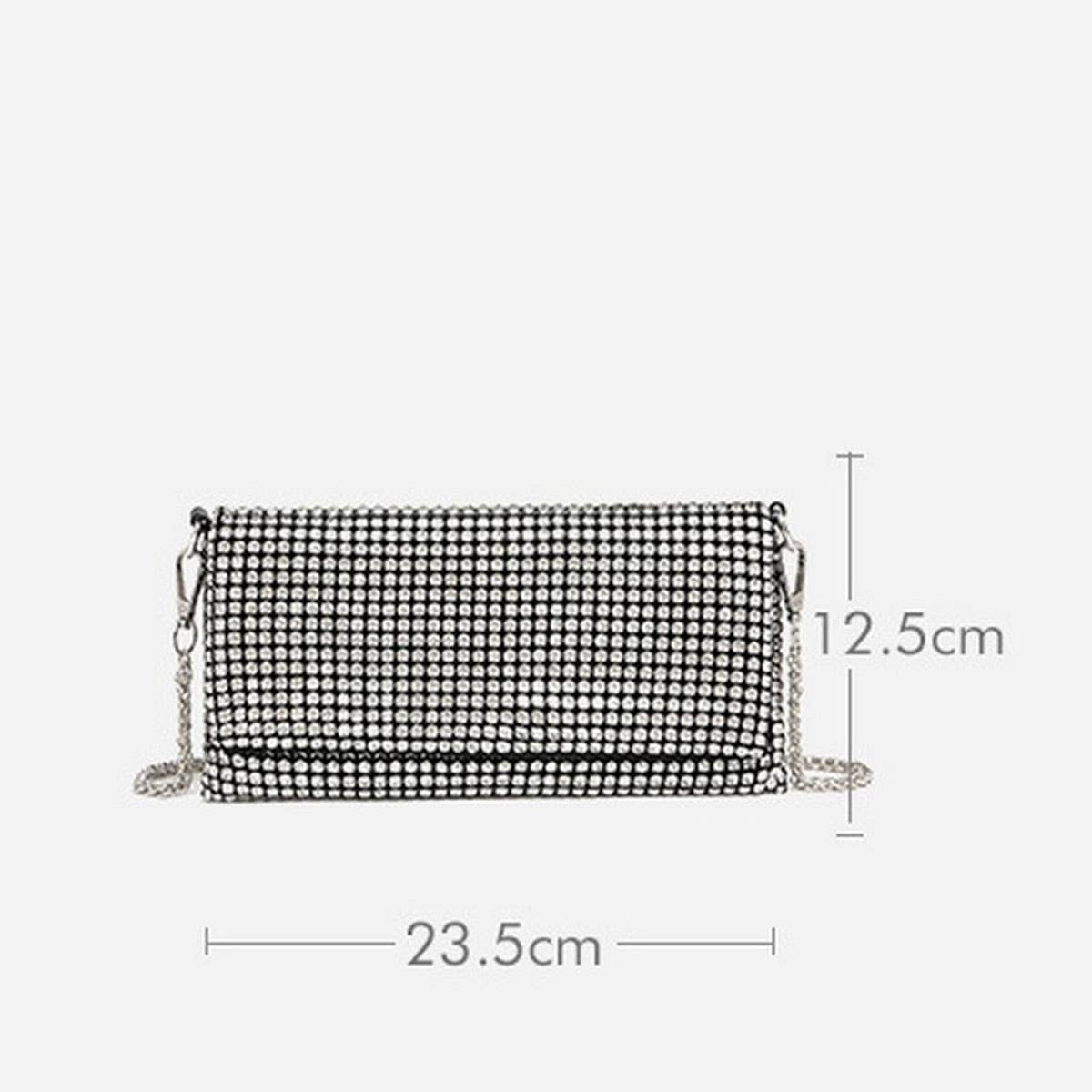 NEW SQUARE FASHION CHAIN RHINESTONE EVENING BAG_CWAB3596