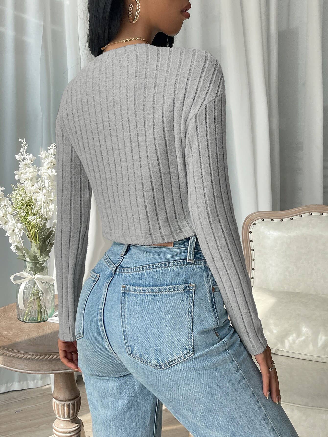 SIMPLE COMMUTER SOLID CROPPED CROP TOP