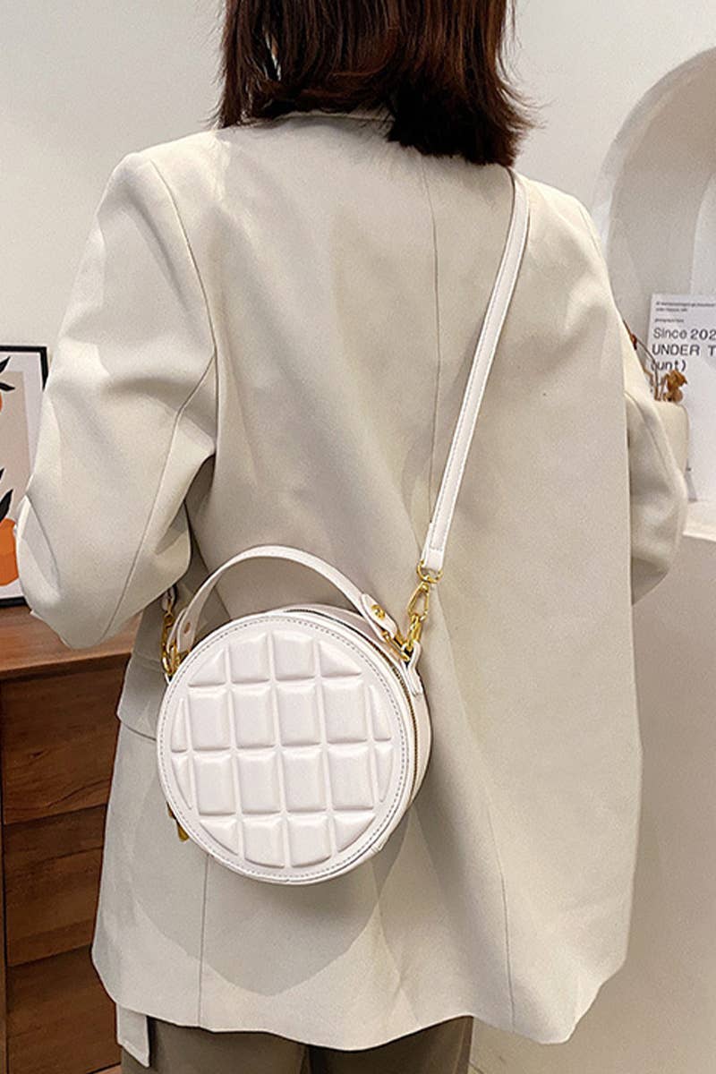 WAFFLE LOUND CROSS BODY BAG_CUAB0087