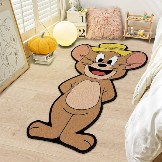 Thick Cartoon Runner Rug, Cute Plush Bedroom Mat