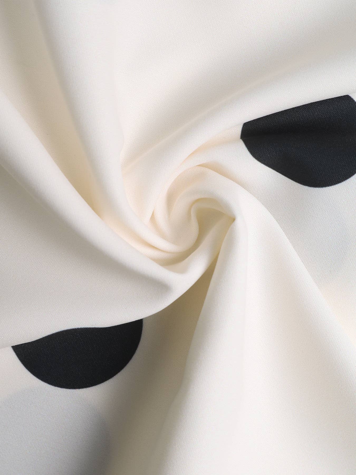 Polka dot printed retro elegant A-line skirt