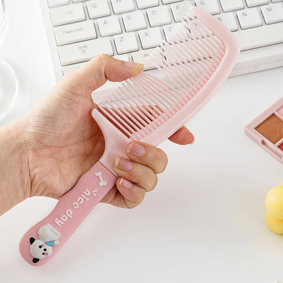 HOME SILICONE HANDLE CUTE CARTOON COMB