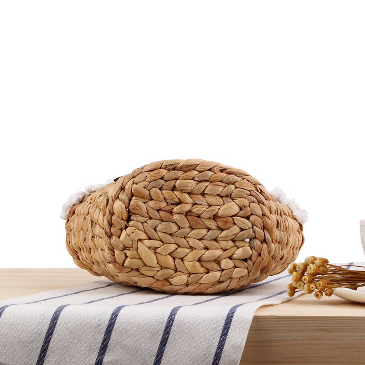 VERSATILE DAISY FLOWER HAND WOVEN SHOULDER BAG_CWAB2114