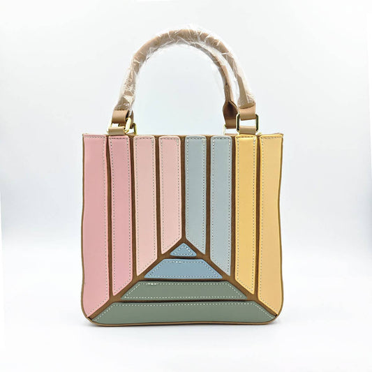 SPLICED RAINBOW SHOULDER BAG HANDBAG_CWAB1382