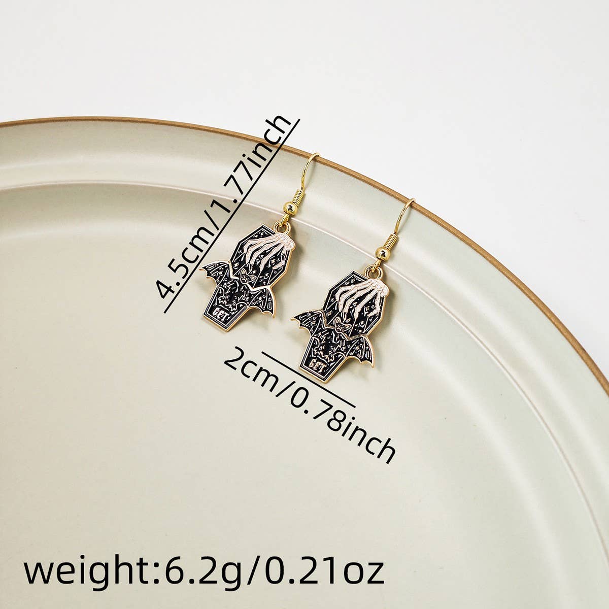 HALLOWEEN DARK FUNNY PERSONALITY EARRINGS