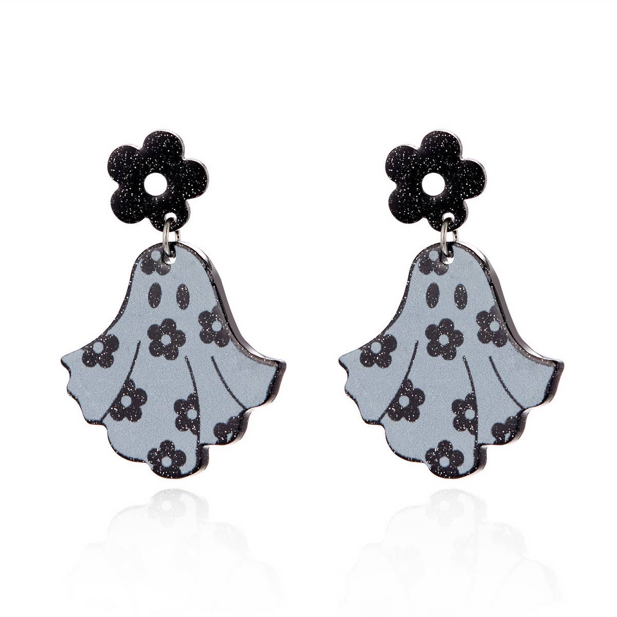 HALLOWEEN SKULL PRINT EARRINGS