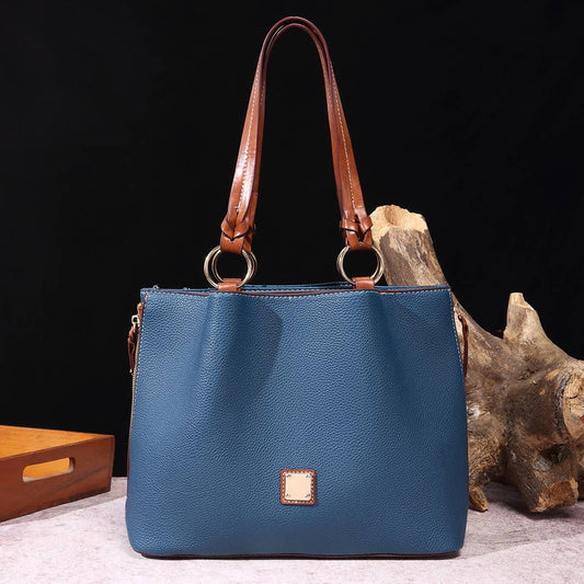 RETRO PEBBLE LITCHI GRAIN TEXTURE SHOULDER BAG_CWAB0926