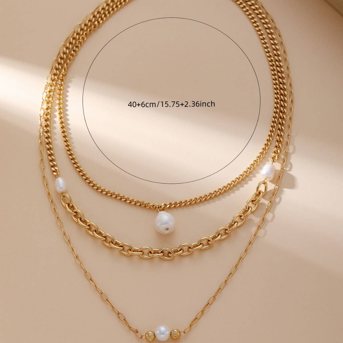 FRESHWATER PEARL NECKLACE 18K GOLD PLATED NECKLACE