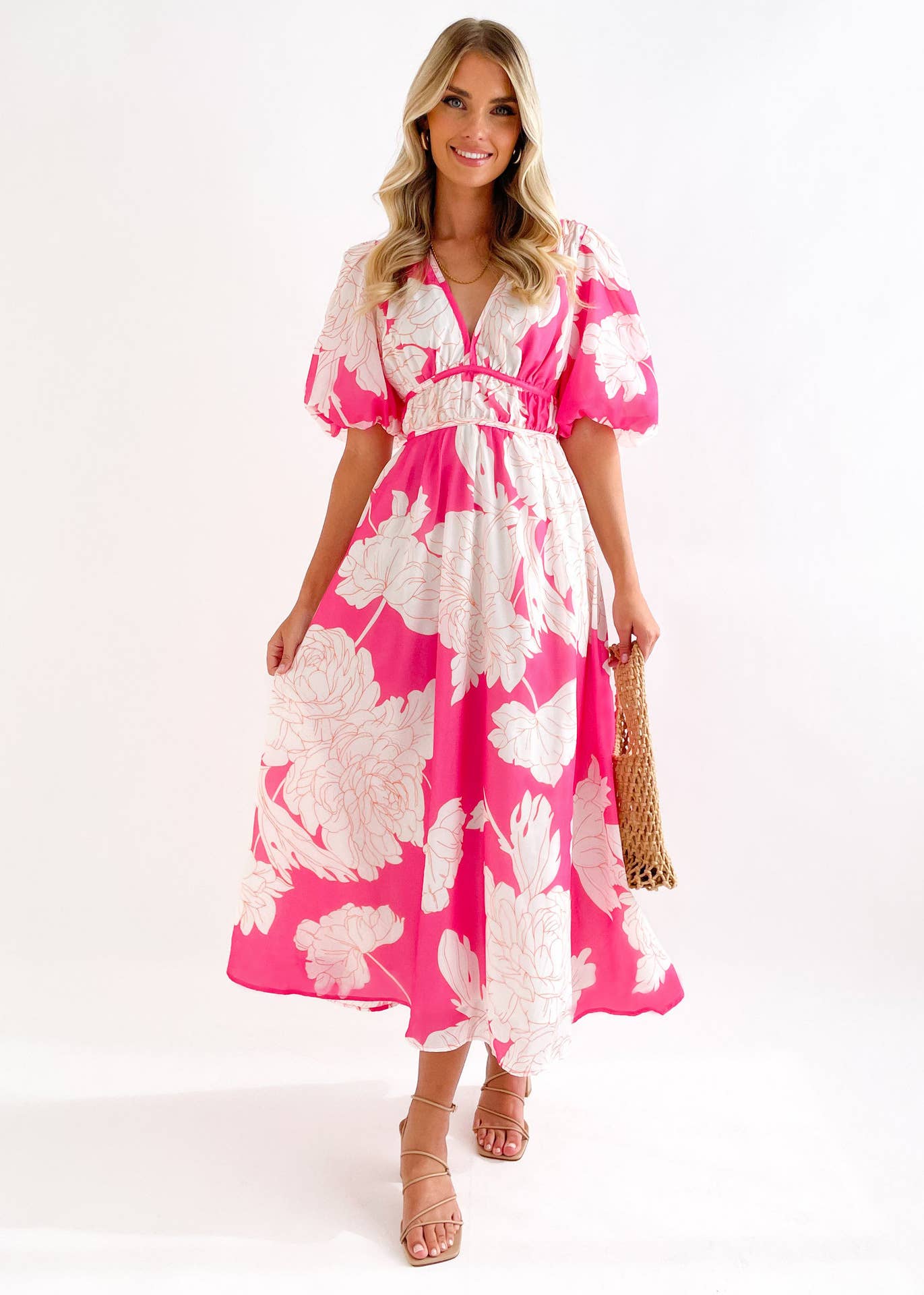 PRINTED LONG COUTURE DRESS