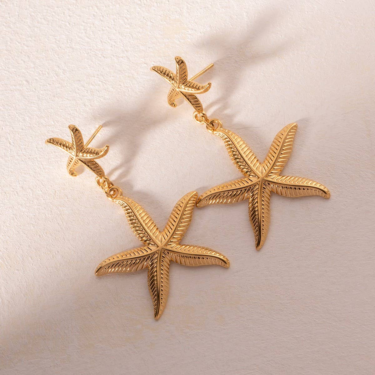 RETRO SIMPLE OCEAN EARRINGS STARFISH EARRINGS_CWASC1662