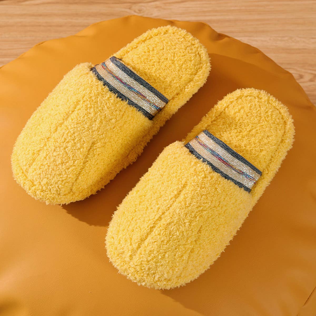 SOLID COLOR COUPLE INDOOR NON-SLIP COTTON SLIPPERS_CWSHS0780