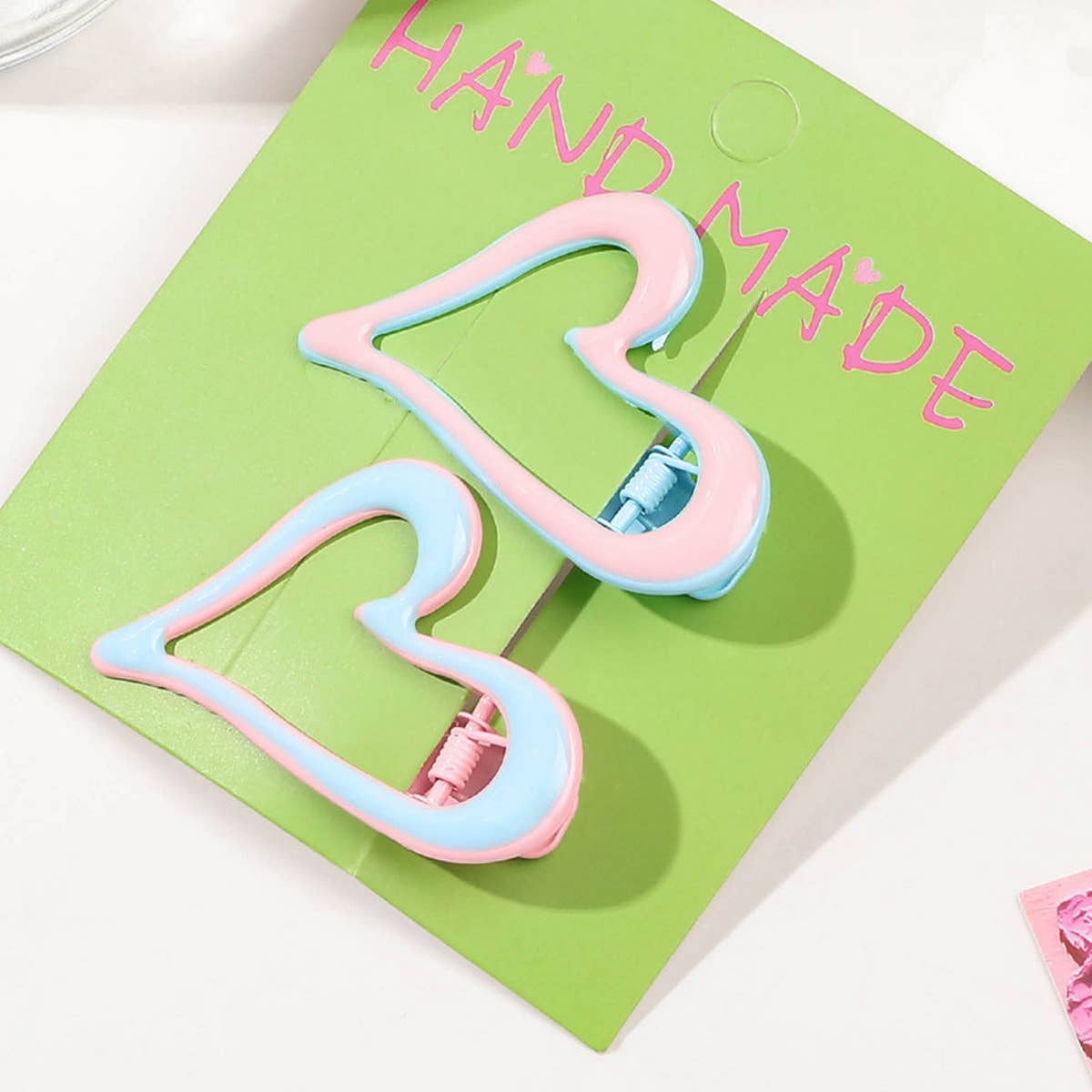 Colorful Enamel Hair Clip, Gradient Metal Duckbill_CWAHA1640