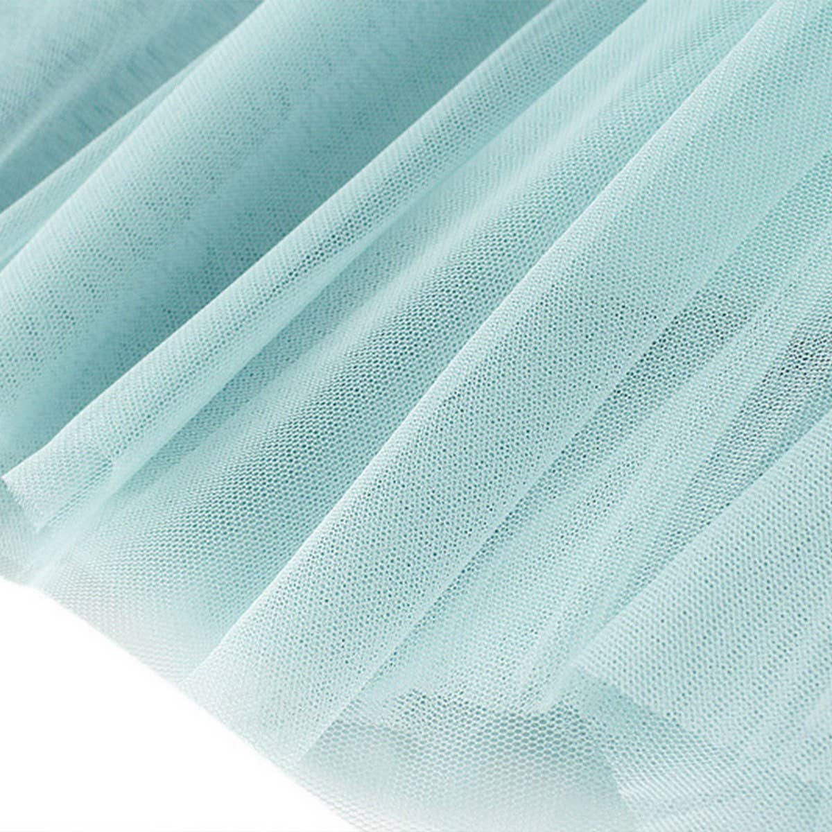 High-Waist Tulle A-Line Pleated Midi Skirt