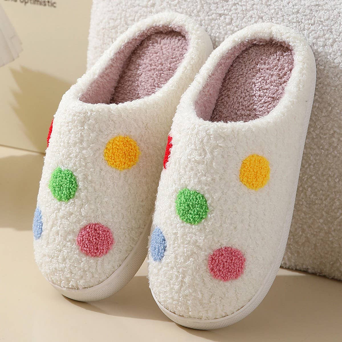 NEW COLORFUL LOVE STYLE WINTER COTTON SLIPPERS