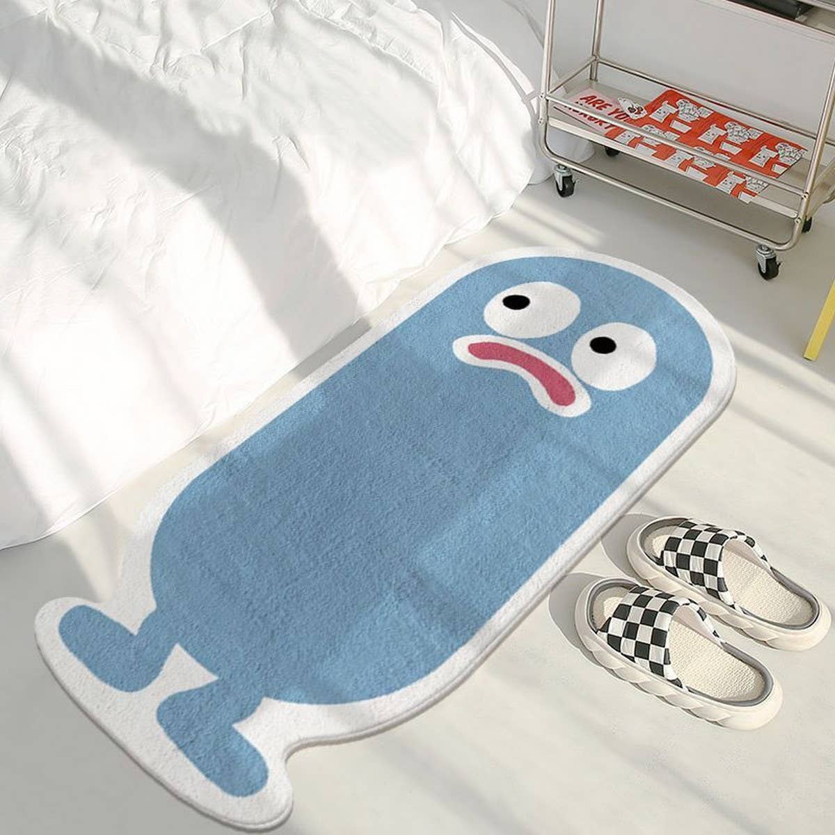 Faux Cashmere Cartoon Rug Cute Non-Slip Mat