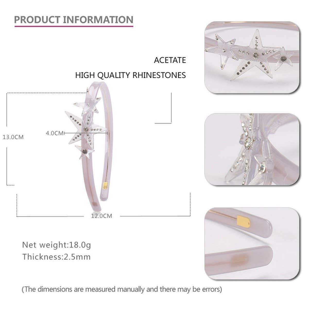 ACETATE STAR HEADBAND WITH DIAMONDS_CWAHA4374