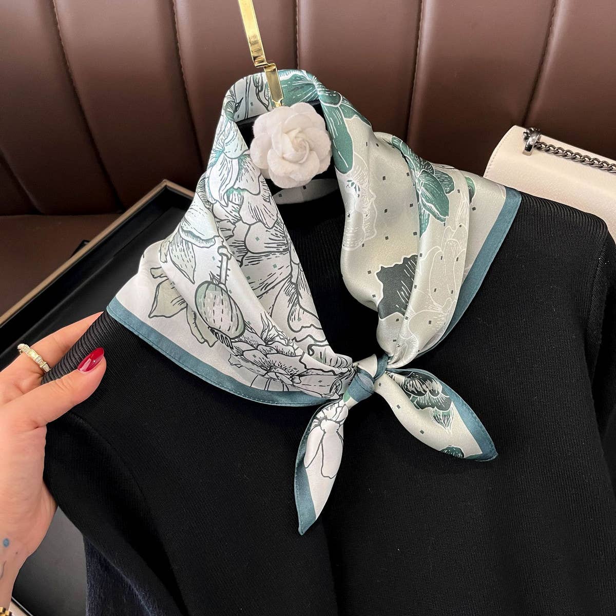 Silk Square Scarf for Women ? Spring & Fall Gift