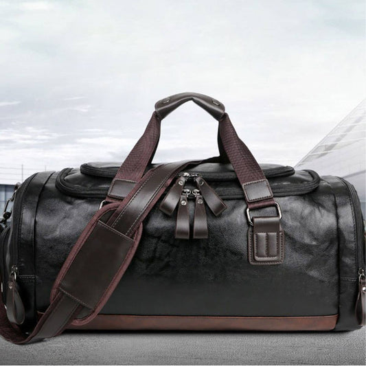 Small PU Travel Bag, Waterproof & Colorblock_CWAB5172