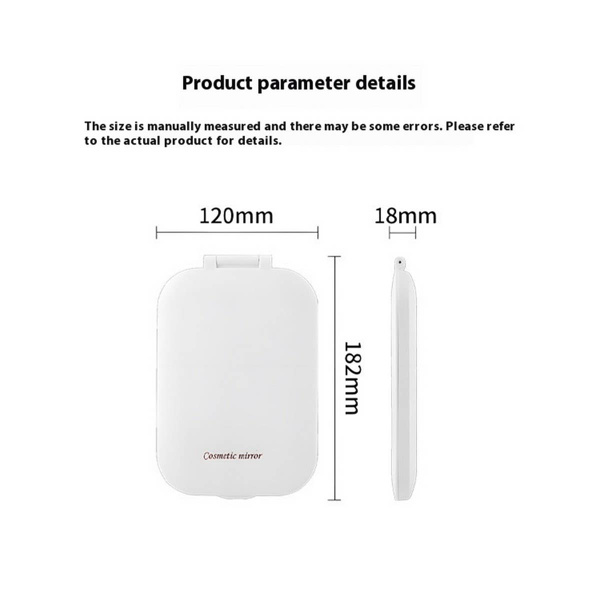 LED THREE-COLOR RECHARGEABLE MAKEUP MIRROR_CWMM5639