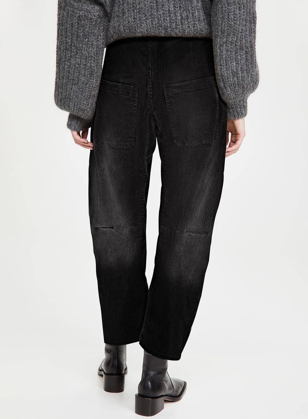 VINTAGE CARGO WASH HIGH-WAISTED JEANS