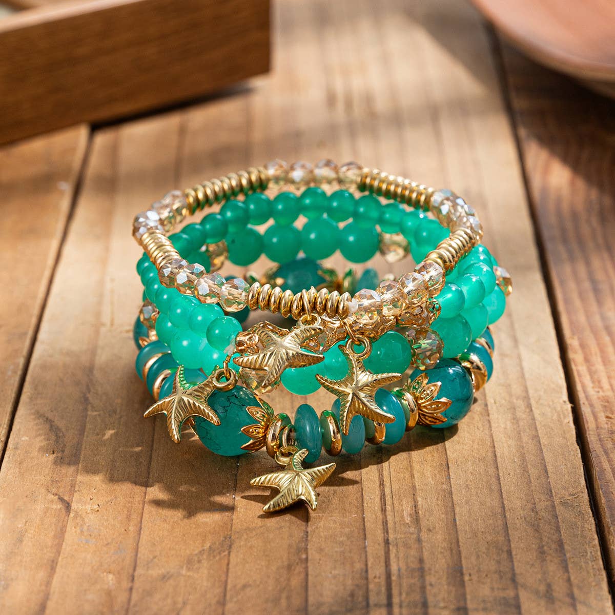 WOMEN BOHEMIAN MULTI-LAYER CRYSTAL BRACELET