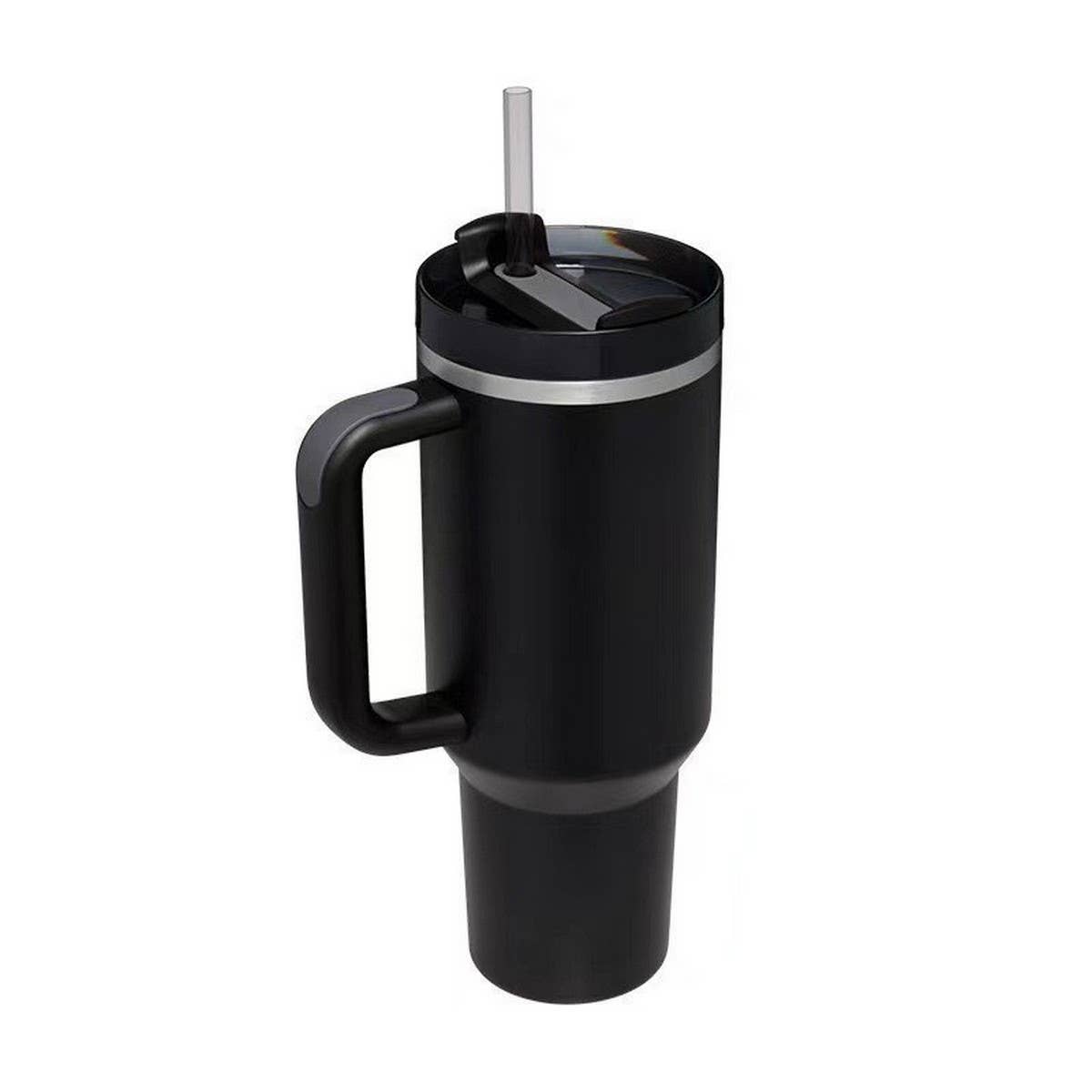 40oz Insulated Tumbler with Handle & Straw, Car Cup_CWMM7900
