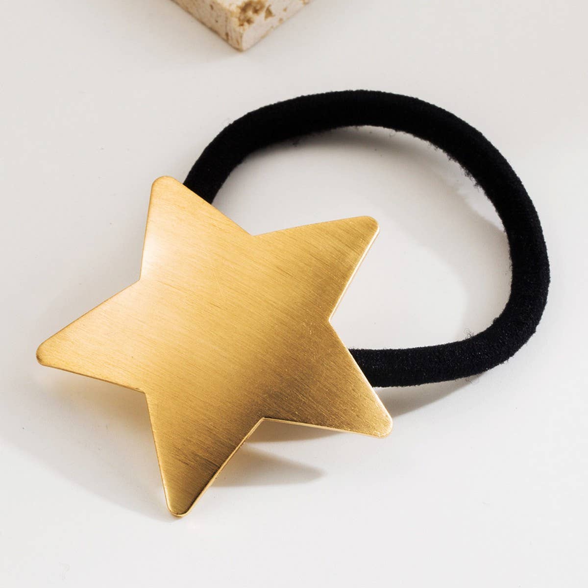 Matte Star Elastic Hair Tie for Chic Low Ponytail