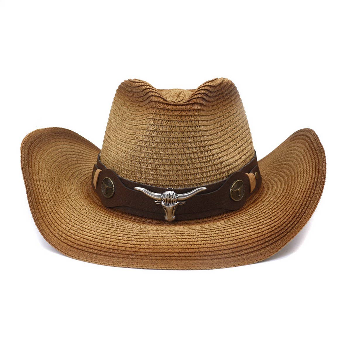 OUTDOOR BEACH SUN HAT WESTERN COWBOY STRAW HAT_CWAH1254
