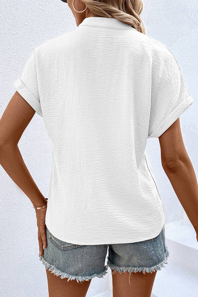 A stylish simple wrinkly thin breathable jumper