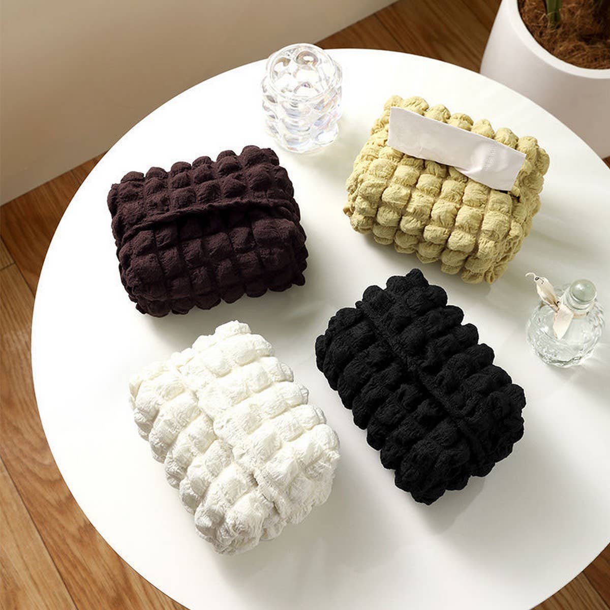 DOUBLE-LAYER FABRIC HIGH-VALUE COTTON TISSUE BOX