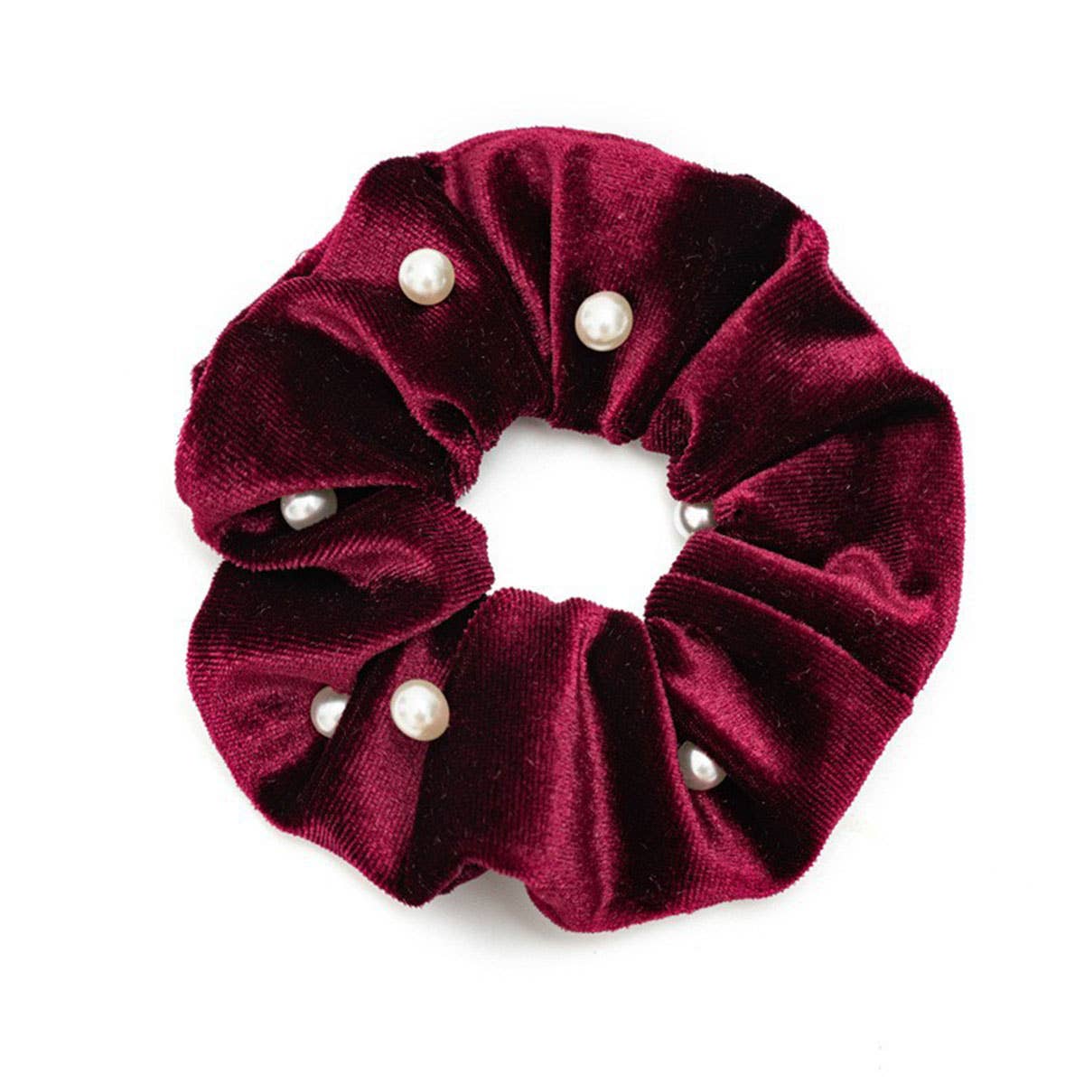 PEARL FUZZY HAIR SCRUNCHIES_CWAHA0382