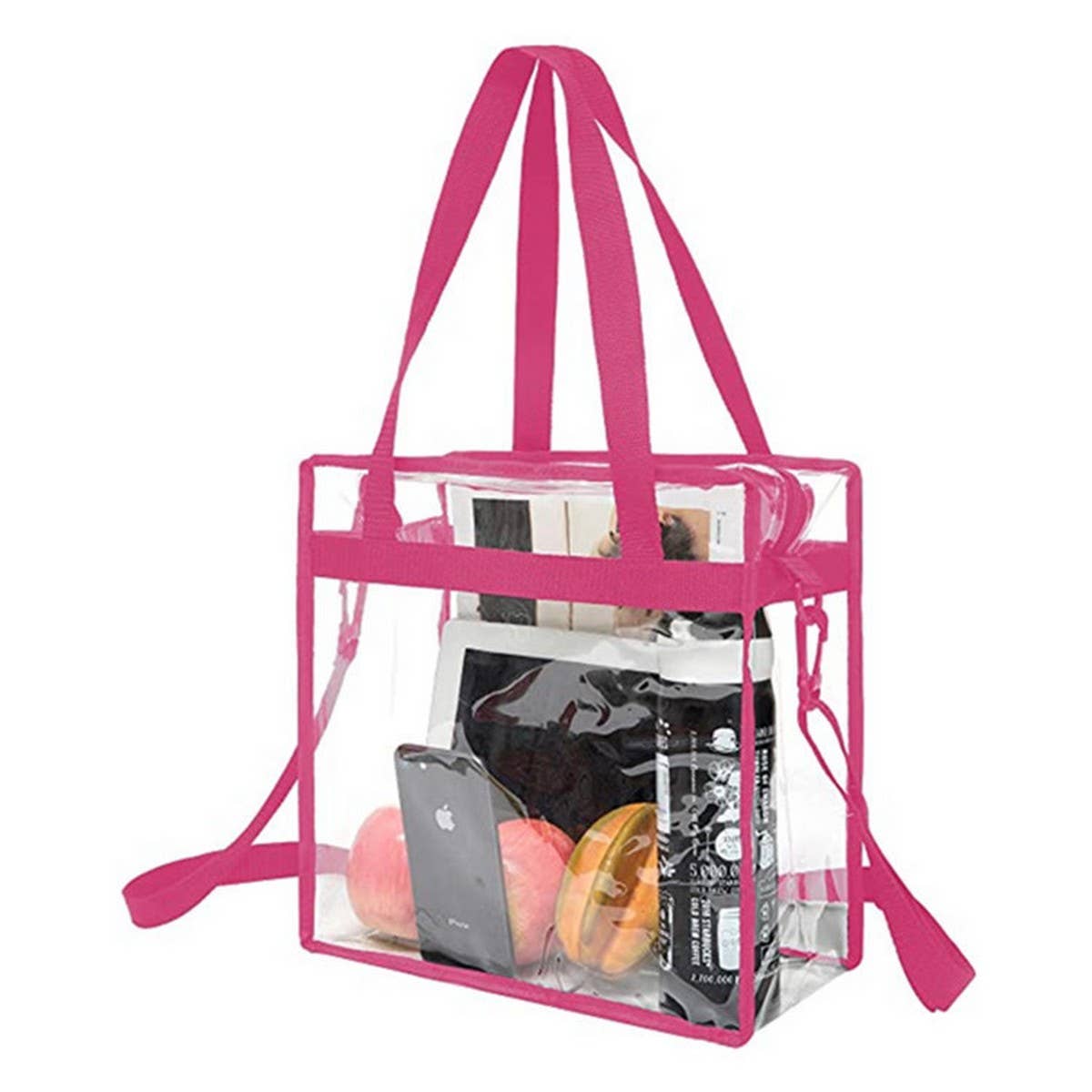 TRANSPARENT CROSSBODY BAG PORTABLE SHOPPING BAG_CWAB1307