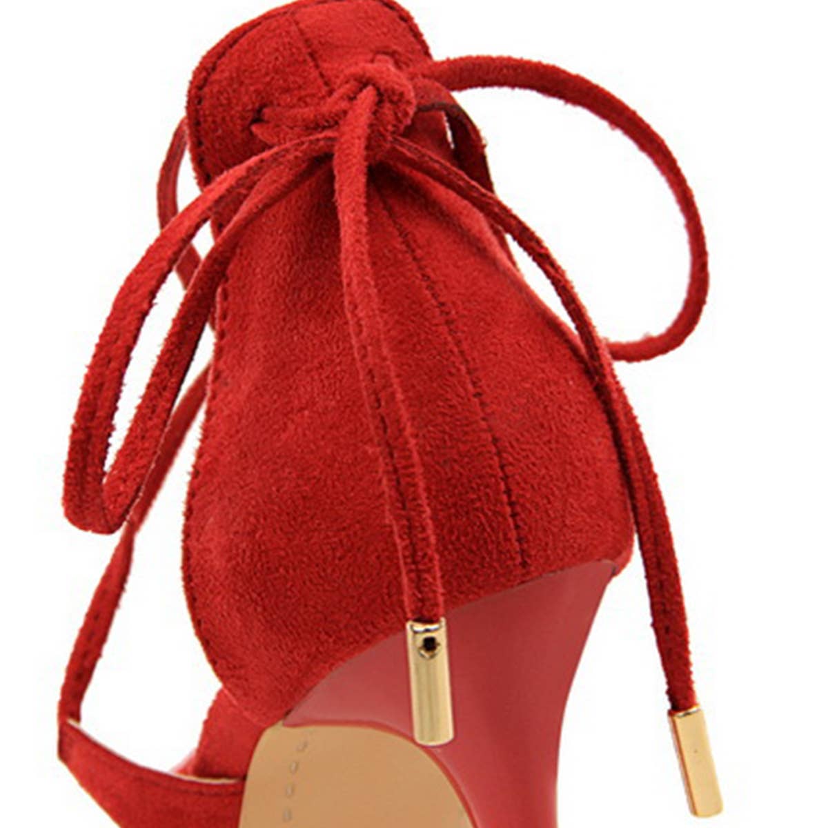 POINTED MESH LACE CROSS-STRAP PUMPS_CWSHH0081