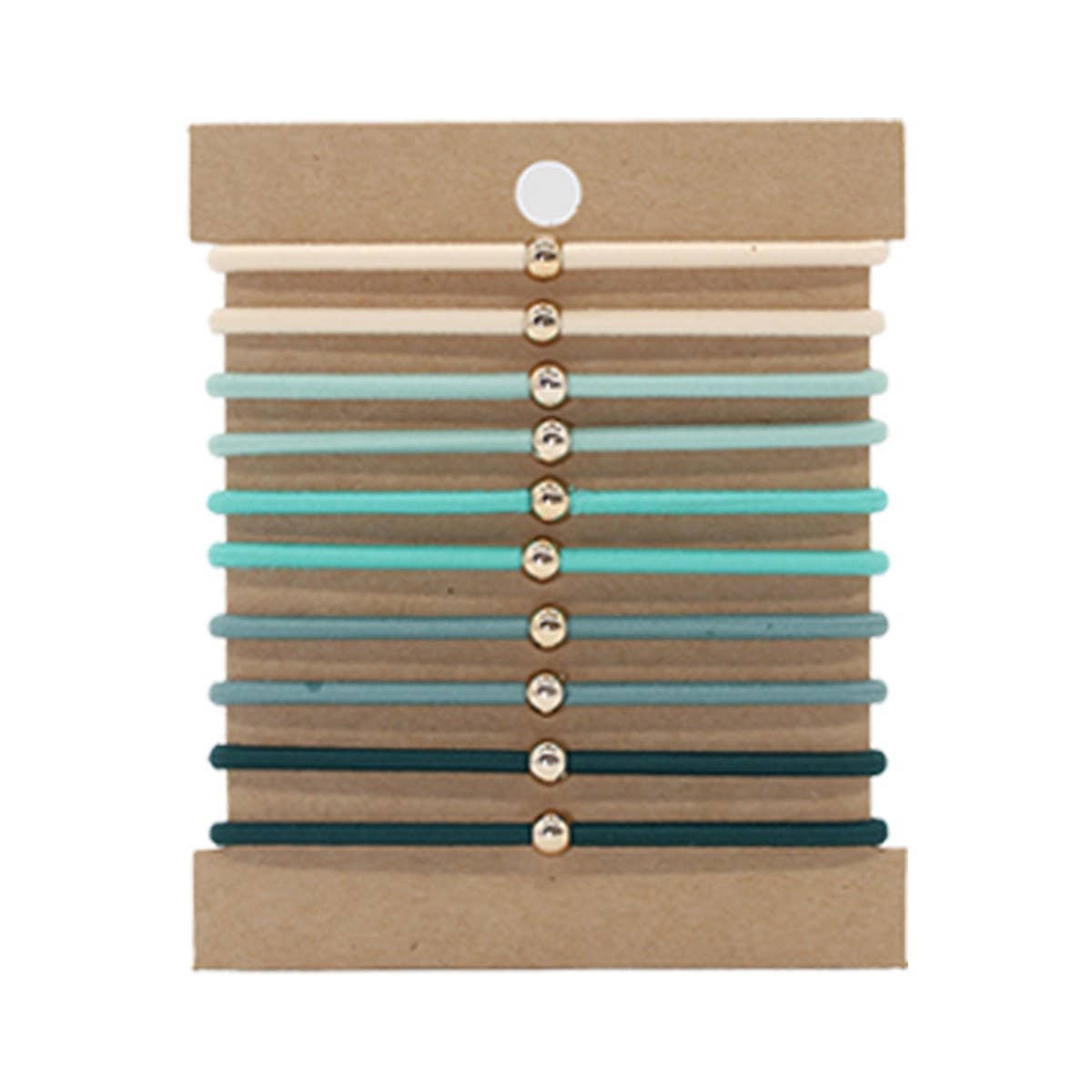 10 CLIP-ON THREADED HAIR SCRUNCHIES_CWAHA2723