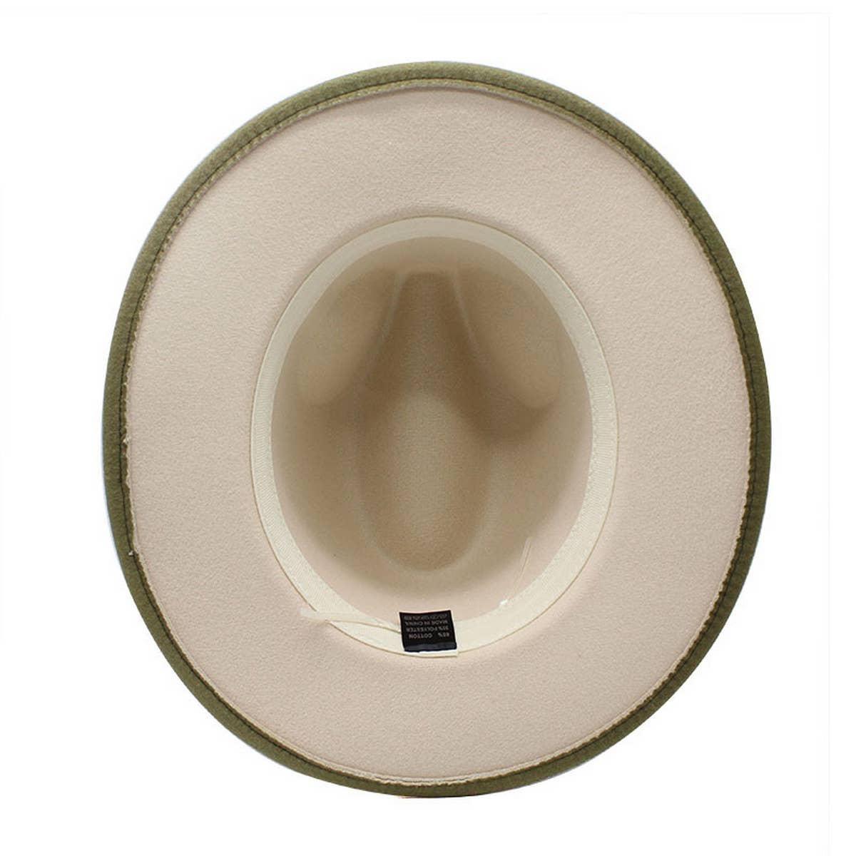 FASHION GRADIENT TWO-COLOR THICK FELT HAT JAZZ HAT_CWAH0817