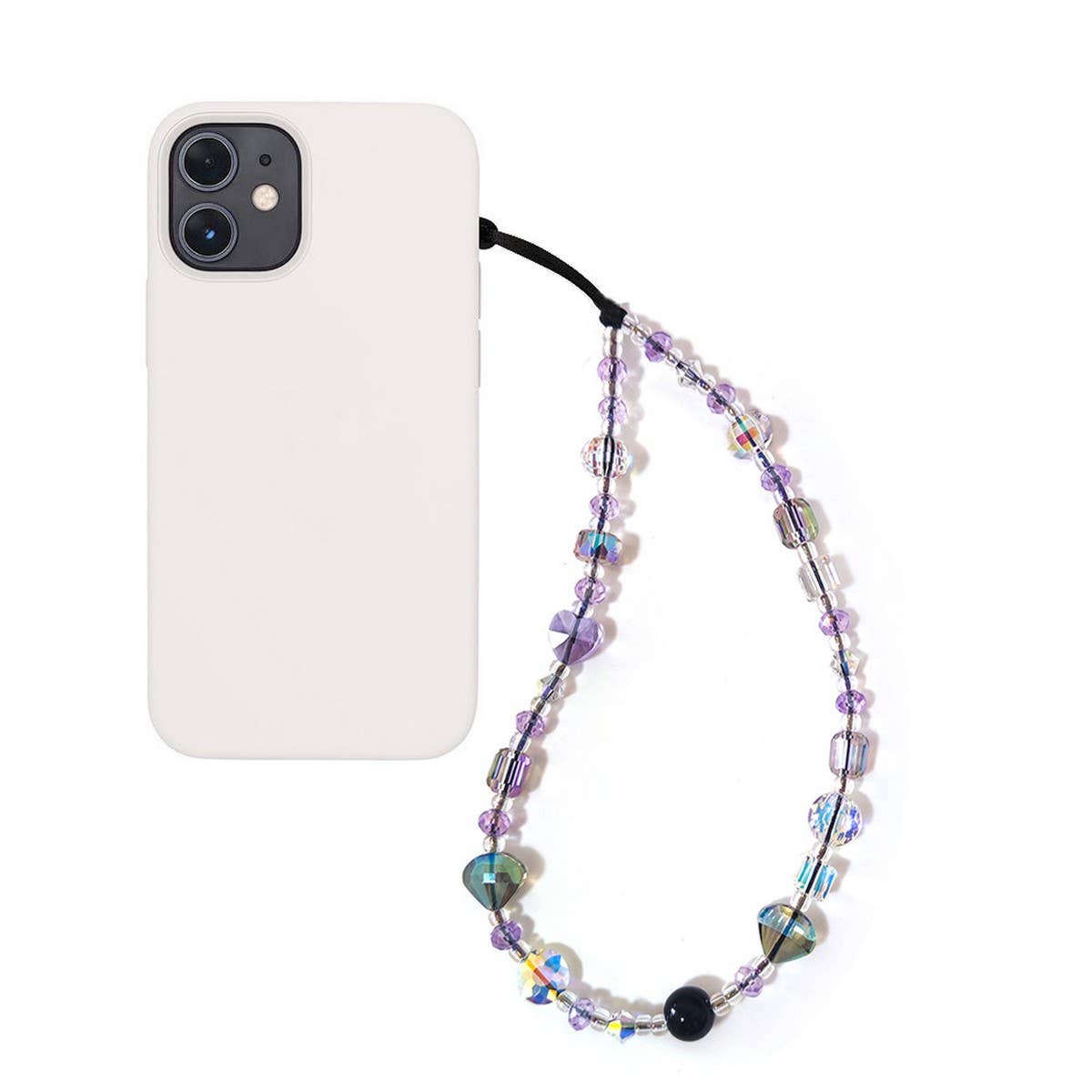 CWMM8716_CRYSTAL BEADED WRISTBAND CELL PHONE STRAP