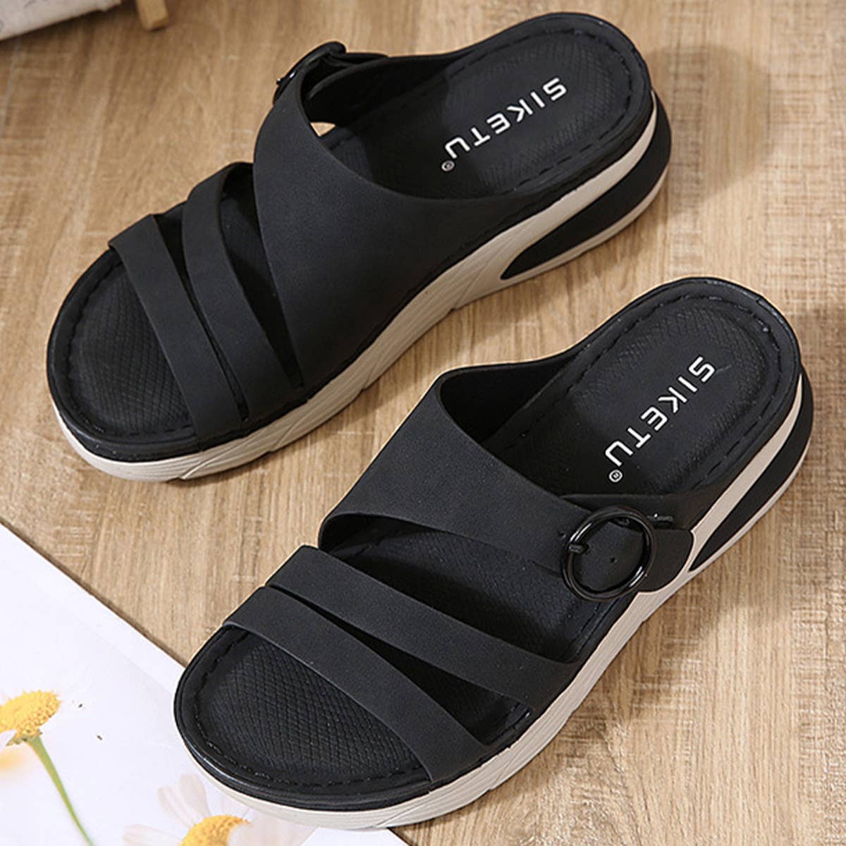 LEISURE SPORTS COMFORTABLE THICK SOLE SANDALS